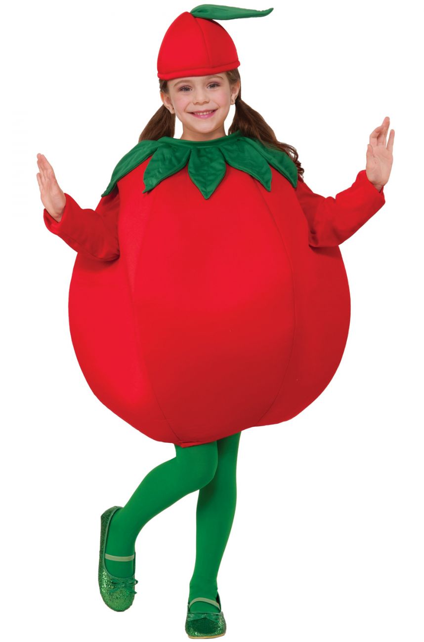 Tomato Red Food Child Plush Costume Medium