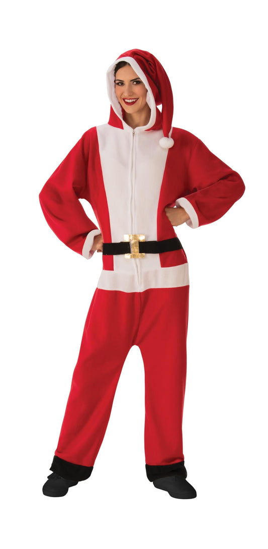 Santa Jumper Jumpsuit Pajama Costume Medium