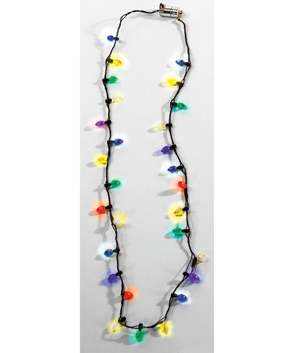 Christmas Light Bulb Necklace Light Up