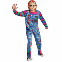 Childs Play Chucky Doll Overalls Deluxe Adult Costume