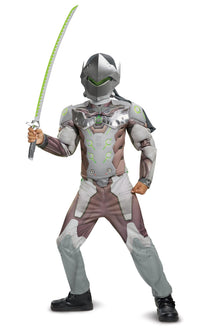 Genji Overwatch Ninja Muscle Child Costume X-Large 14-16