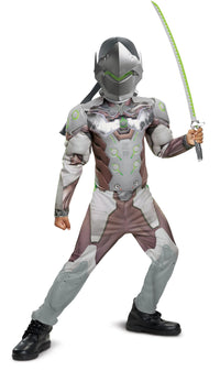 Genji Overwatch Ninja Muscle Child Costume X-Large 14-16