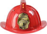 Red Firefighter Helmet with Lights and Sounds Child