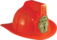 Red Firefighter Helmet with Lights and Sounds Child