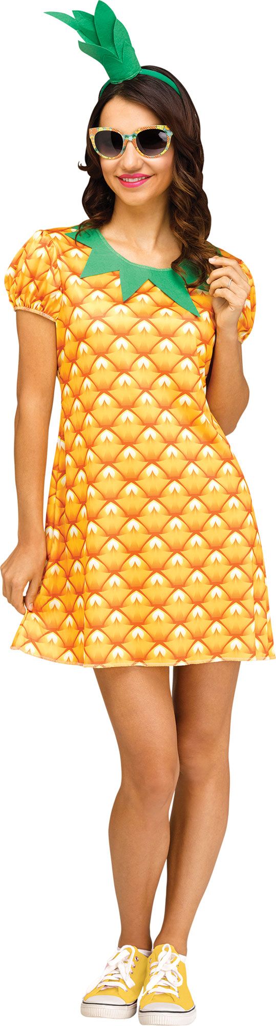 Pineapple Flirty Fruit Dress Adult Costume