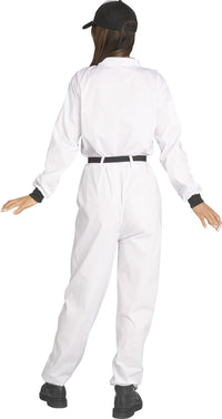 Astronaut NASA White Jumpsuit Adult Costume Small 4-6