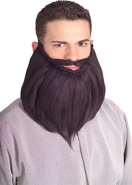 Black 8'' Beard & Mustache Set Costume Accessory
