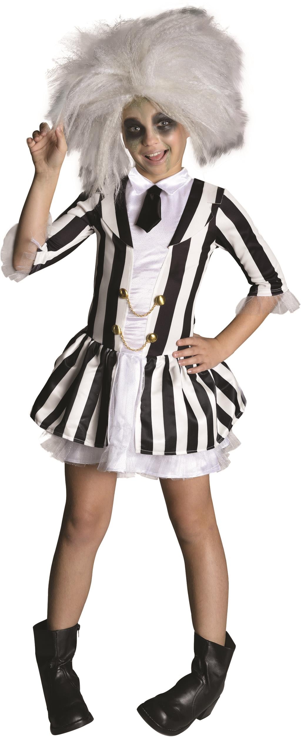 Beetlejuice Girls Dress Costume Medium 8-10