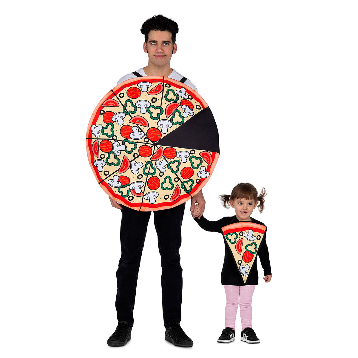 Pizza Party Slice Adult and Child Combo Costume Standard Size