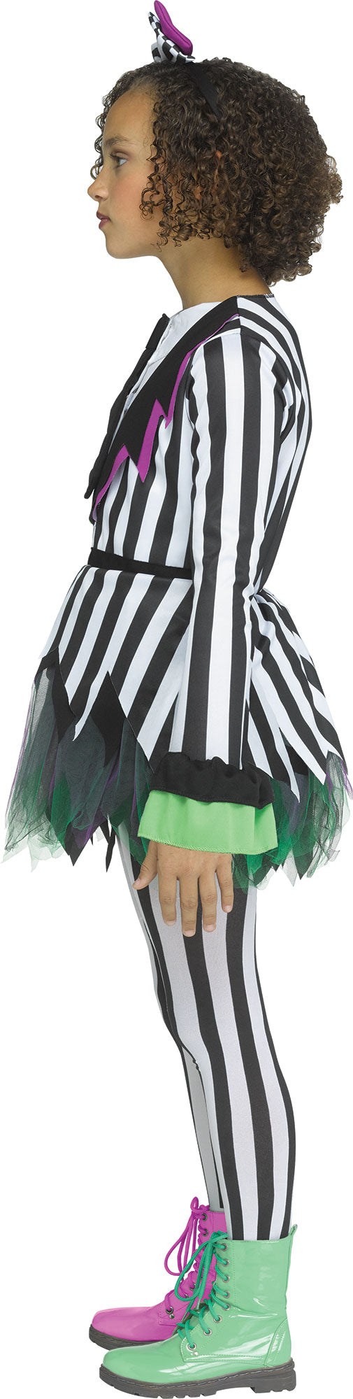 Giddy Ghostie Beetlejuice Horror Dress Child Costume Medium 8-10