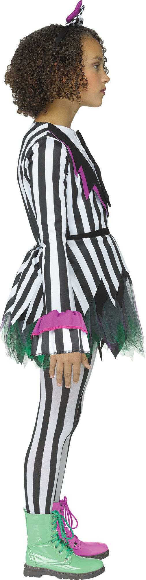 Giddy Ghostie Beetlejuice Horror Dress Child Costume Large 12-14