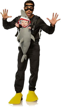 Shark and Scuba Diver Infant and Adult Matching Costume