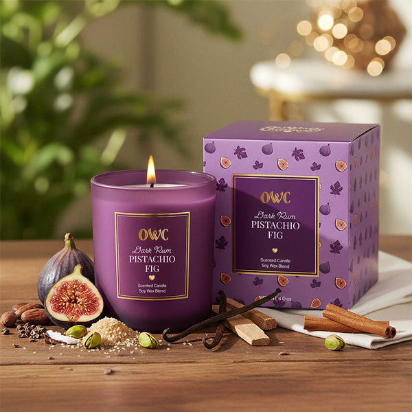 Dark Rum Pistachio Fig Candle