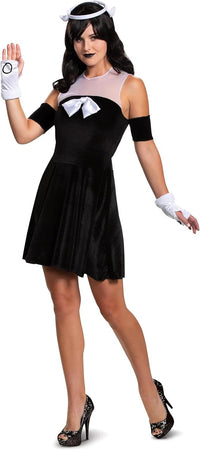 Alice Angel Bendy and The Ink Machine Deluxe Costume Dress for Women Medium 8-10