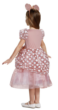 Disney Minnie Mouse Rose Gold Deluxe Child Costume Toddler X-Small 3T-4T