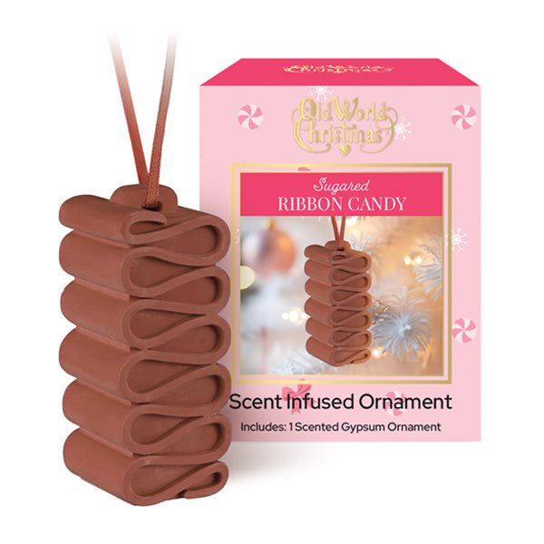 Sugared Ribbon Candy Scented Ornament