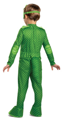 Gekko Deluxe Megasuit PJ Masks With Lights Toddler Costume 3T-4T