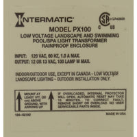 Intermatic PX100 100W Pool & Spa Light Transformer - 12V/13V/14V