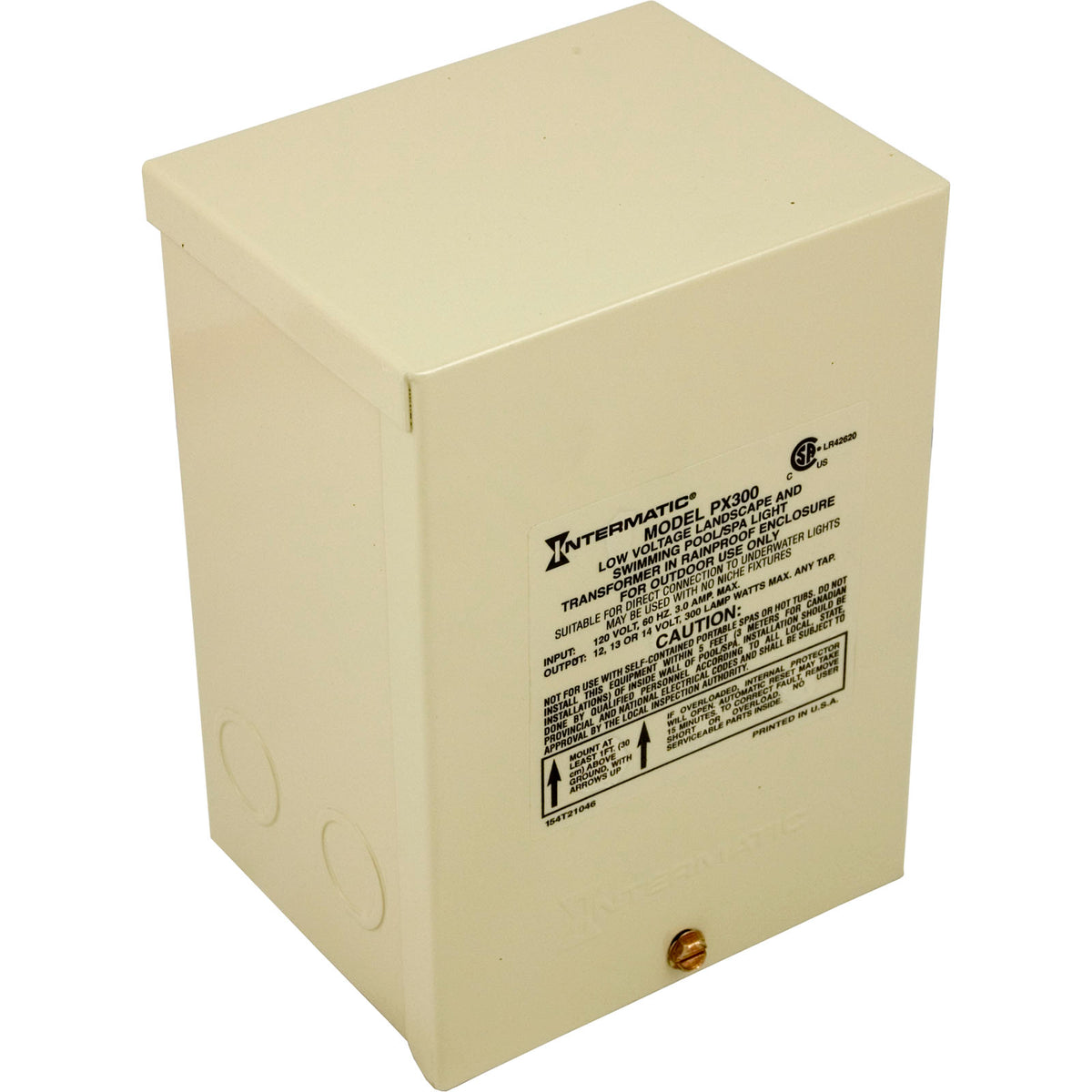 Intermatic PX300 Pool Light Transformer, 300W, view 1