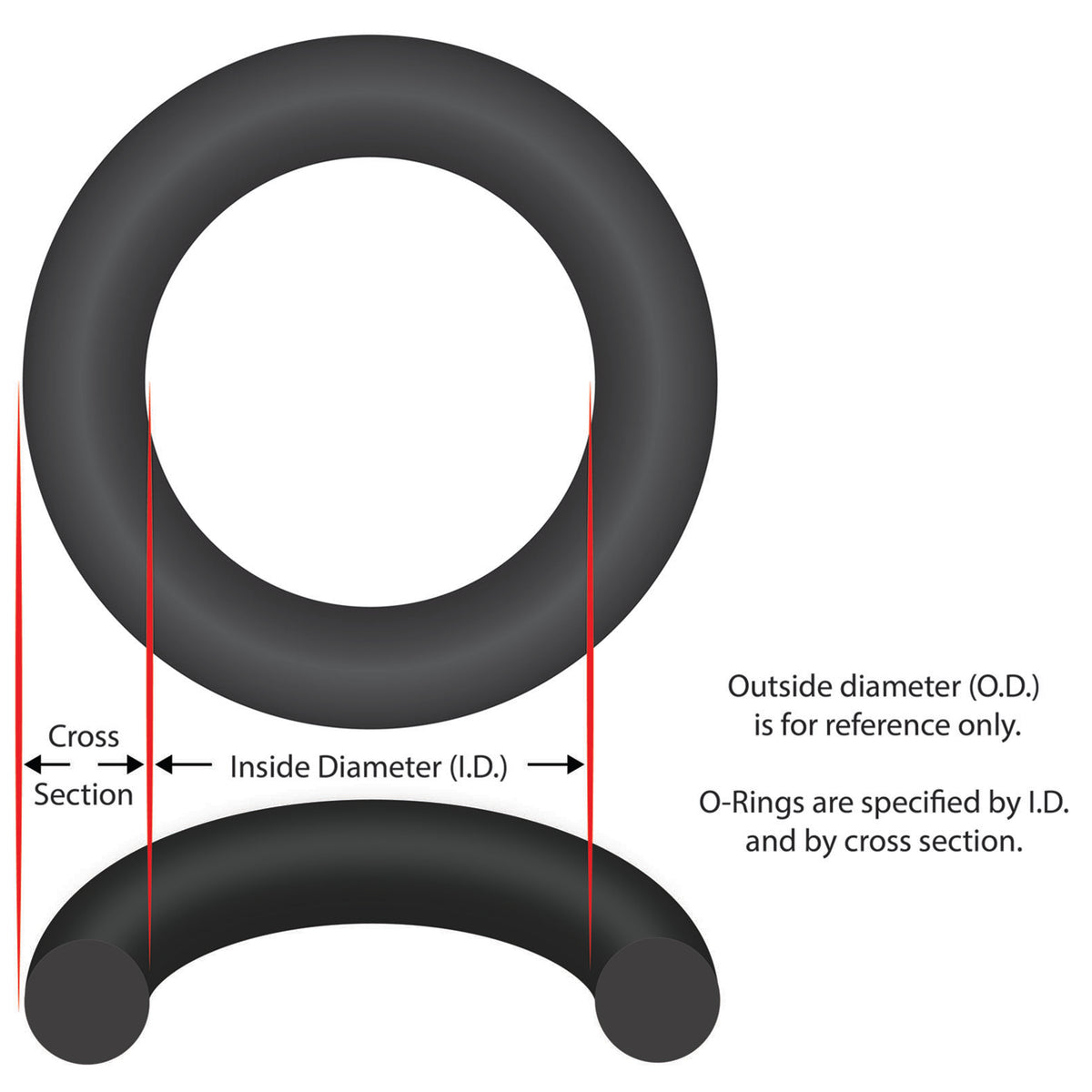 Sundance 6541-000 Bullet Light Lens O-Ring, view 1