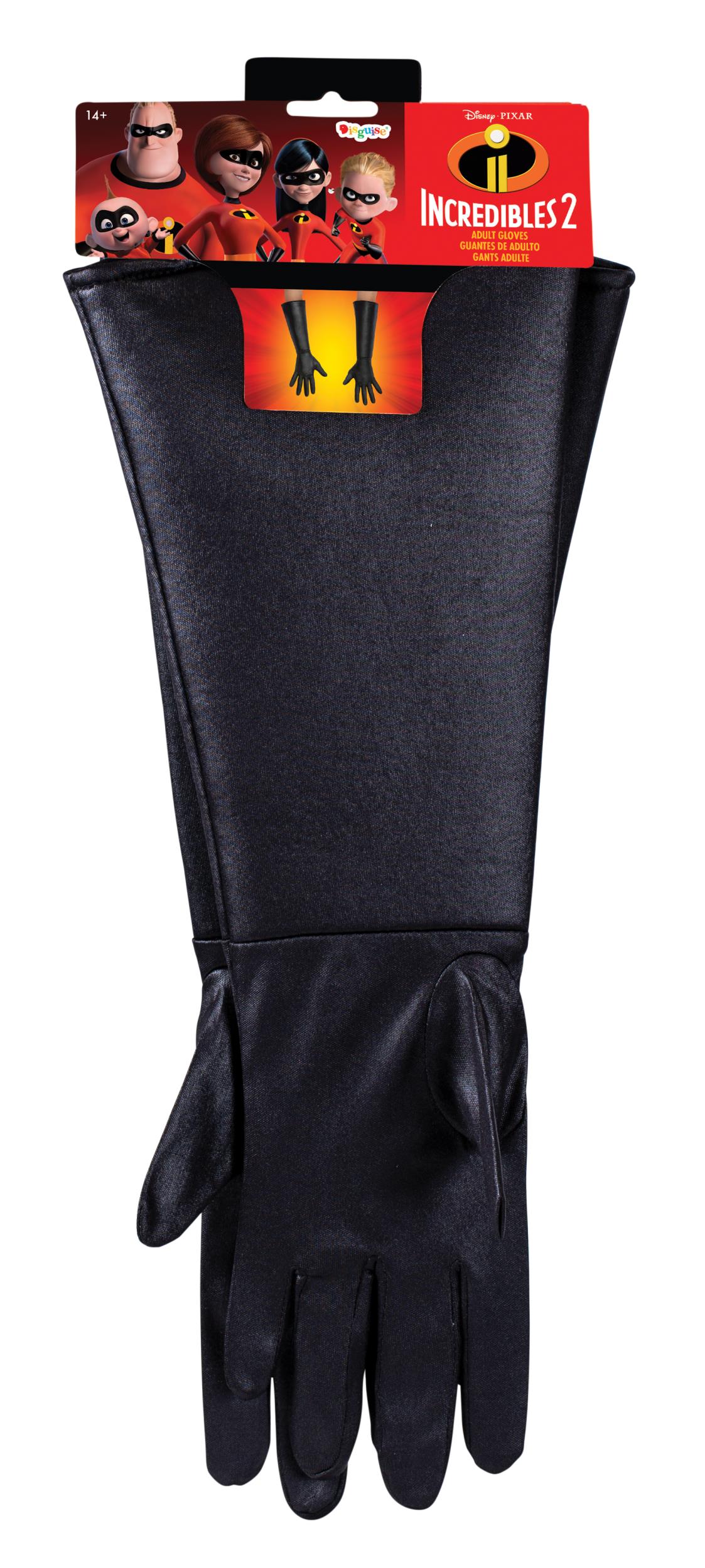 The Incredibles Adult Gloves Black