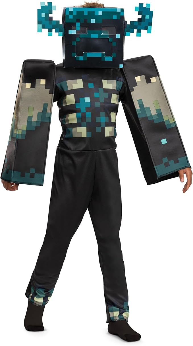 Minecraft Warden Child Costume Medium 7-8