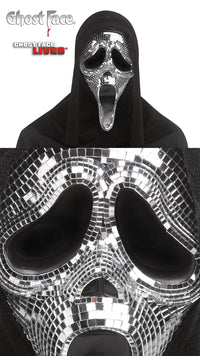 Fun World Scream Ghost Face Disco Mirror Character Costume Mask