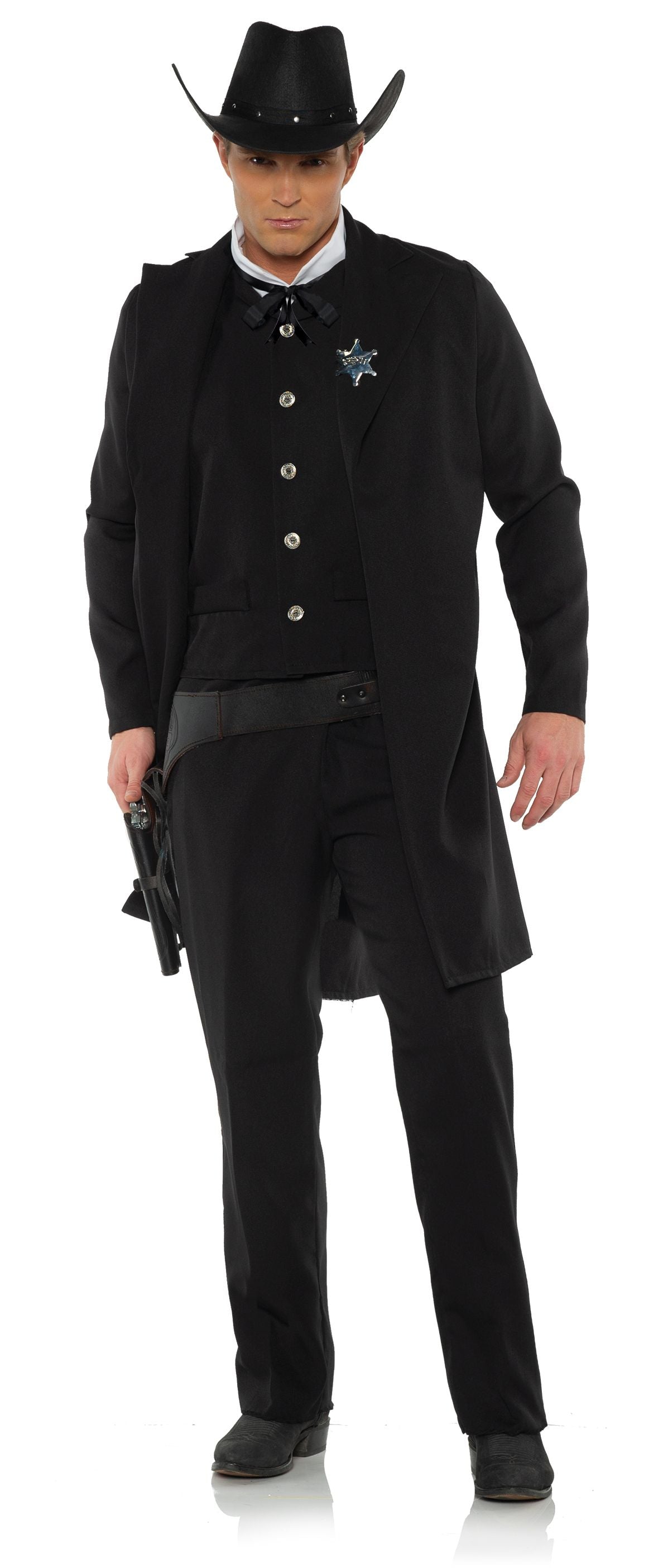 Underwraps Men's Western Dark Sheriff Wild West