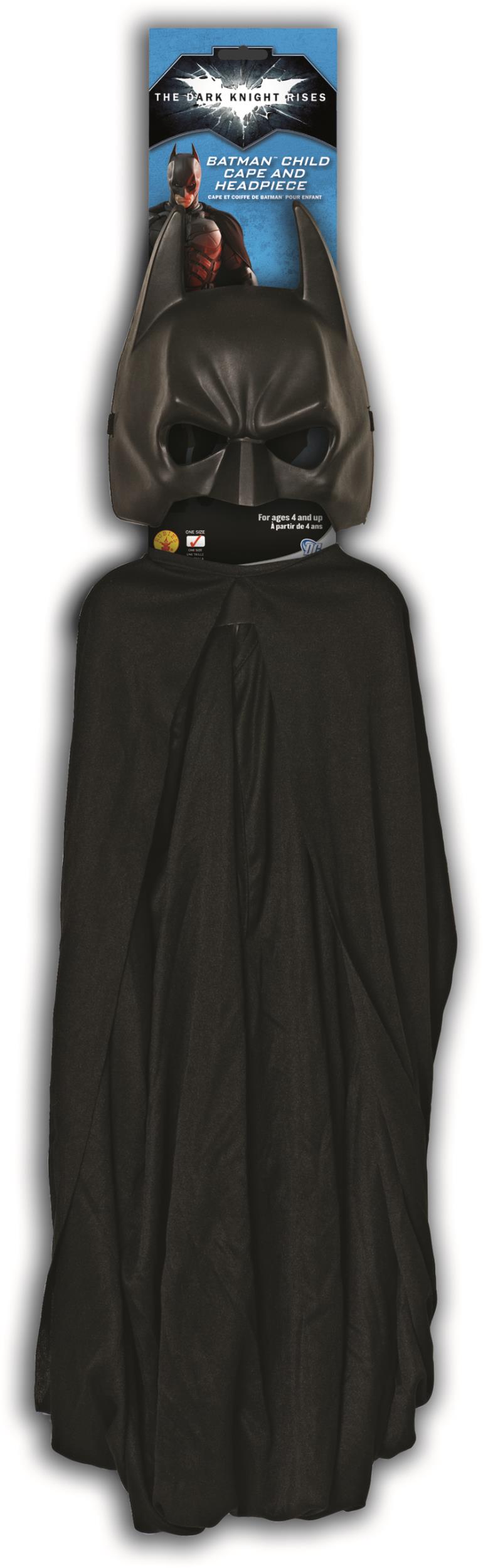 The Dark Knight Rises Batman Child Costume Kit Mask and Cape