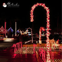 LED Mini Lights 5MM Red/Cool White Twinkle Green Wire - 6" Spacing