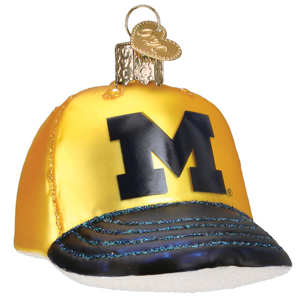 Michigan Baseball Cap Ornament