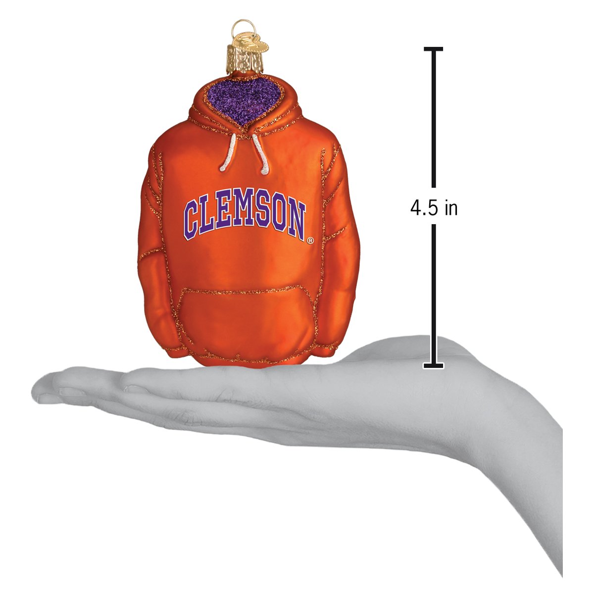 Clemson Hoodie Ornament