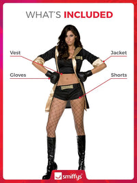 Fever Knockout Boxer Women's Costume - Black
