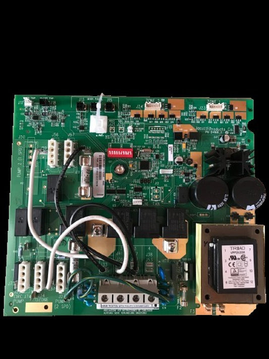 Jacuzzi 6600-499 Control PWA, J-300, 1 Pump, 60Hz, 120/240V