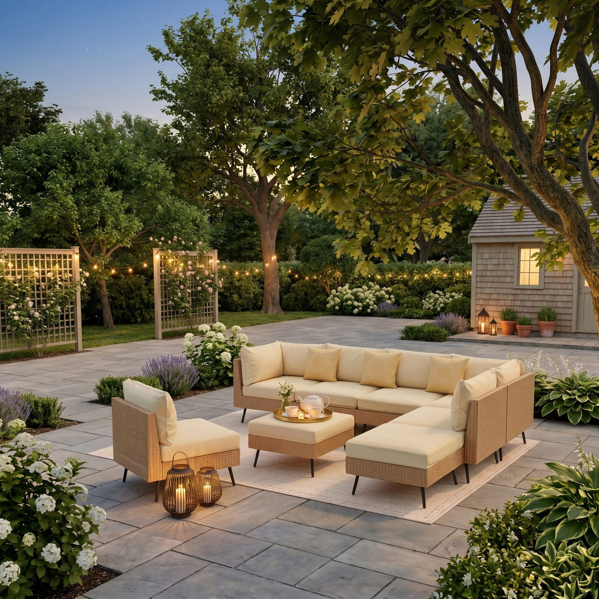 Axis 95.2" Coastal Outdoor Sectional Set, 8-Piece