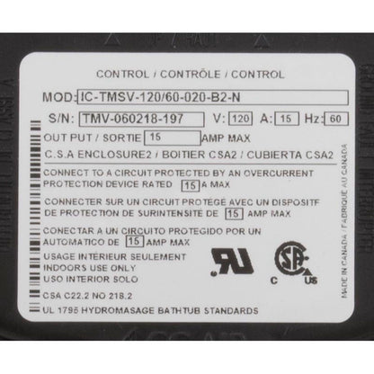Ic-Tmsv-120/60-020-B2-N Control electrónico con sensor de nivel de agua