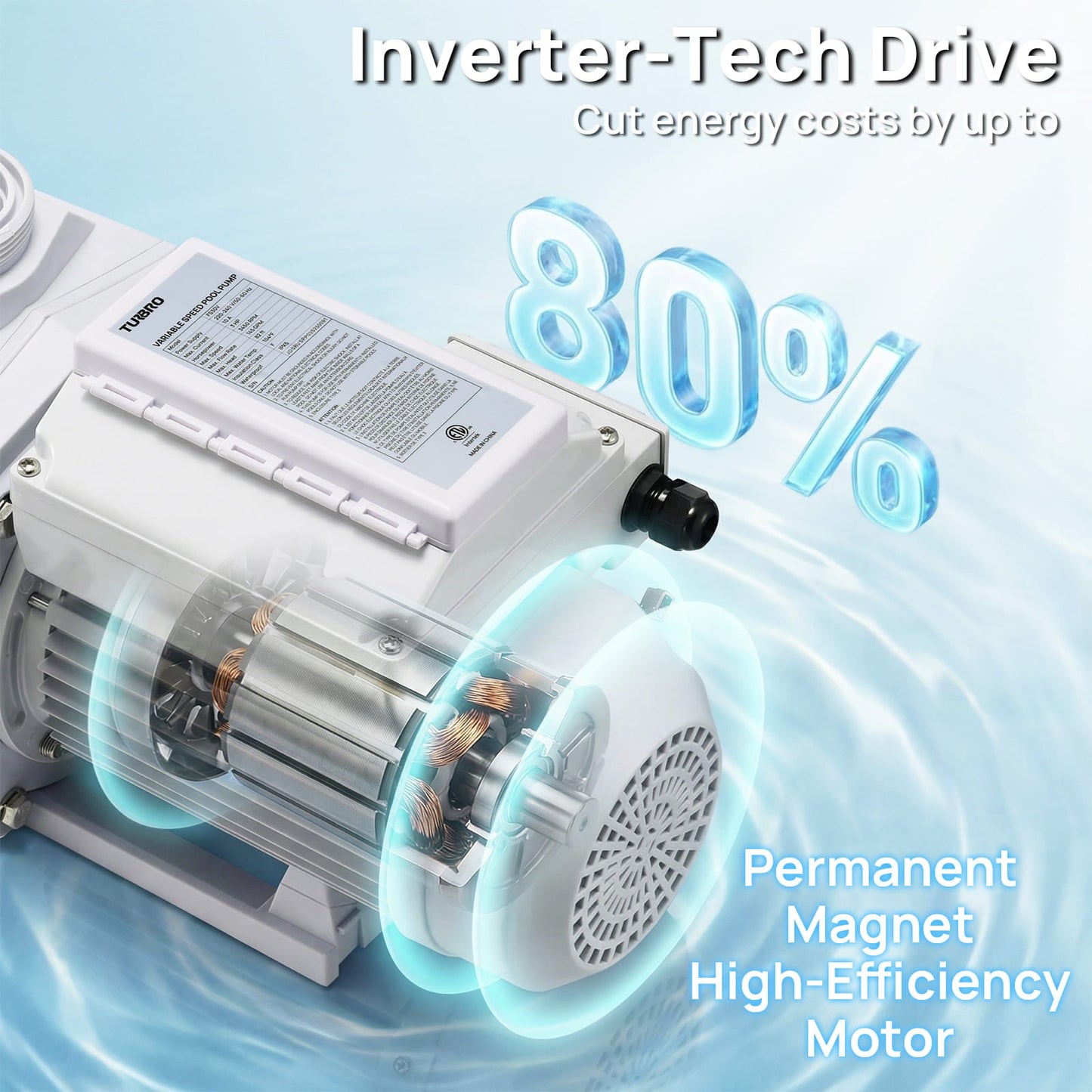 FlowSense Variable Speed Pool Pump, In/Above-Ground