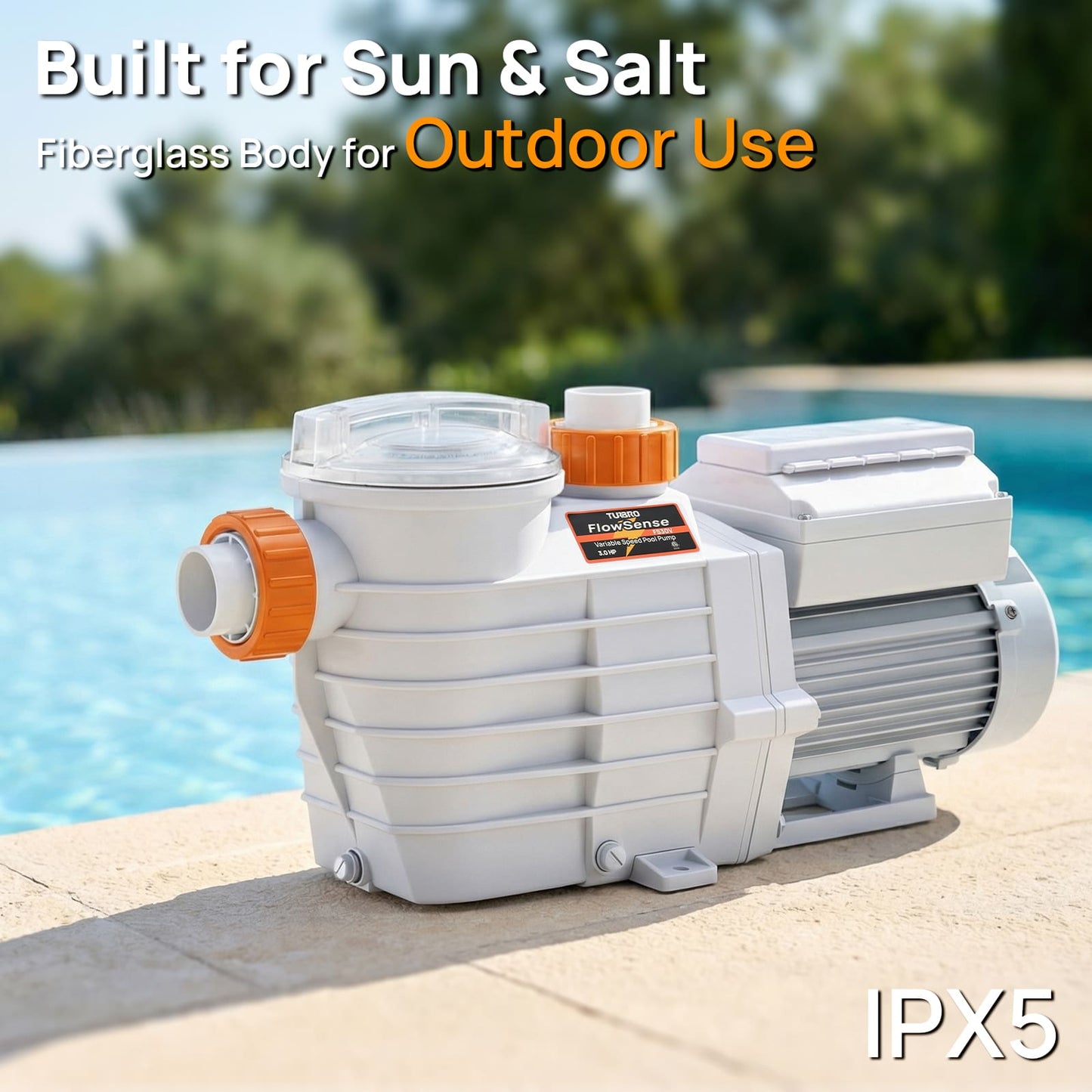 FlowSense Variable Speed Pool Pump, In/Above-Ground