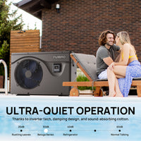 Beluga Inverter Swimming Pool Heat Pump, 50K/75K BTU