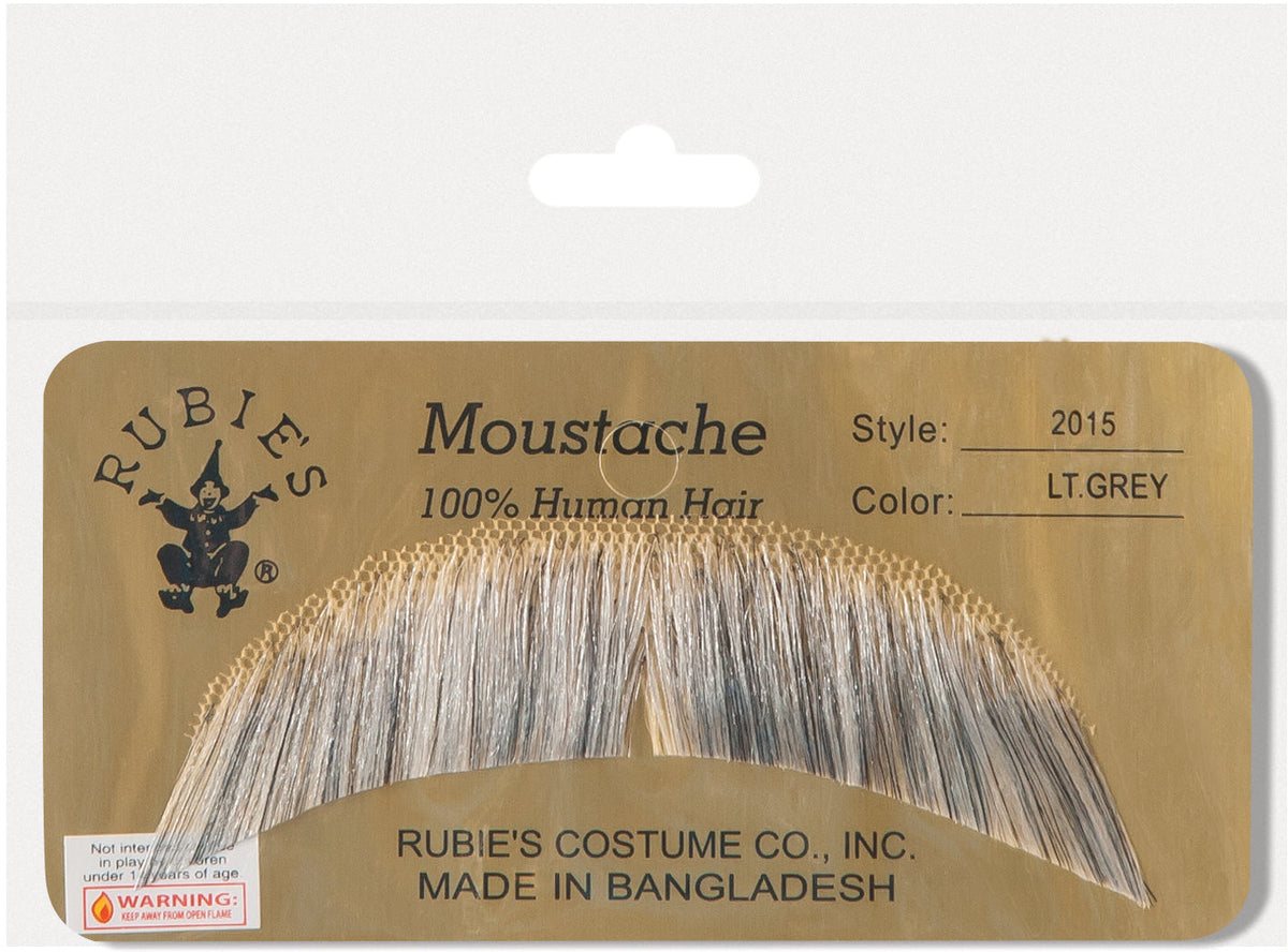 100% Human Hair Hippie Bandit 70s Basic Character Mustache 2015