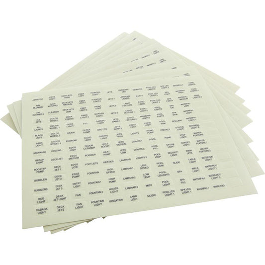 Label, Pentair, IntelliTouch®, Outdoor Ctrl Panel, 1 PC ONLY