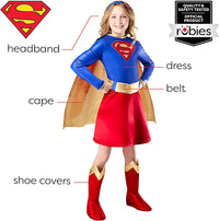 Girl's Deluxe Supergirl Costume