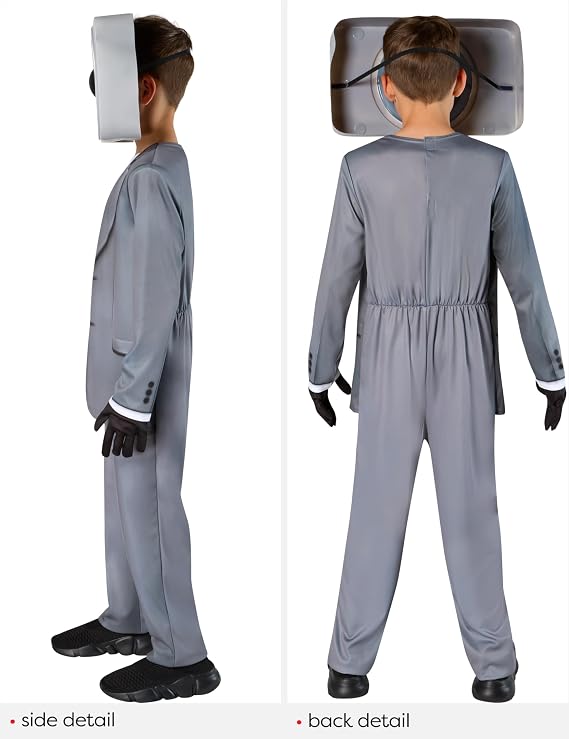 Skibidi Toilet Speakerman Boys Costume