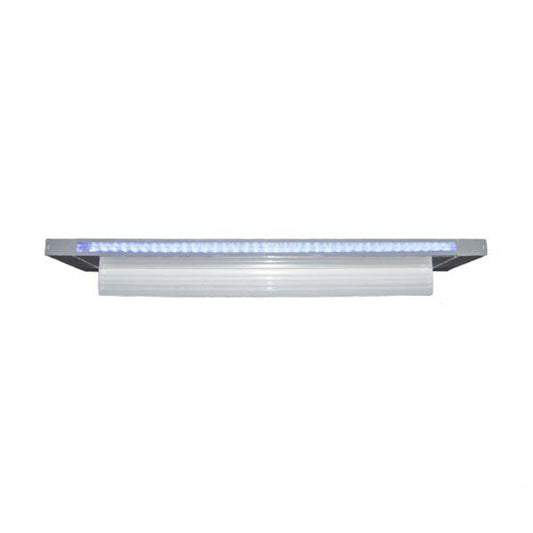 Cascada de LED gris con borde de 1' X 6" y cable de 100'
