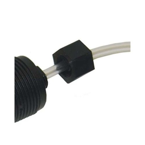 Air Button Tubing Nut, #10/#15 Black