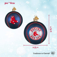 Red Sox Baseball Ornament