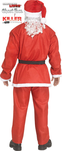 Pub Crawl Santa Ghost Face Scream Adult Costume