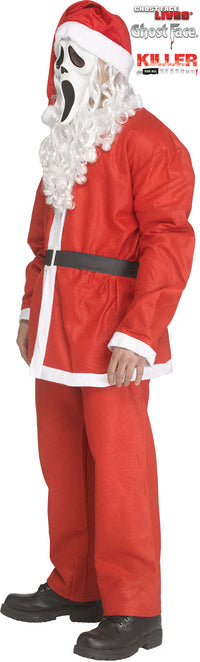 Pub Crawl Santa Ghost Face Scream Adult Costume Plus Size
