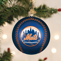 Mets Baseball Ornament