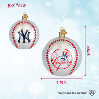 Yankees Baseball Ornament